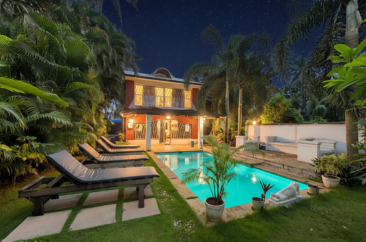 3 BHK Private Pool Beach Villa | On Candolim Beach