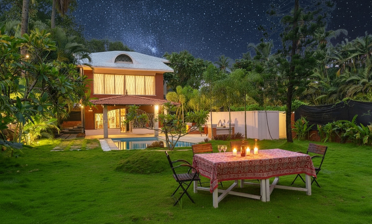 3 BHK Private Pool Beach Villa | On Candolim Beach