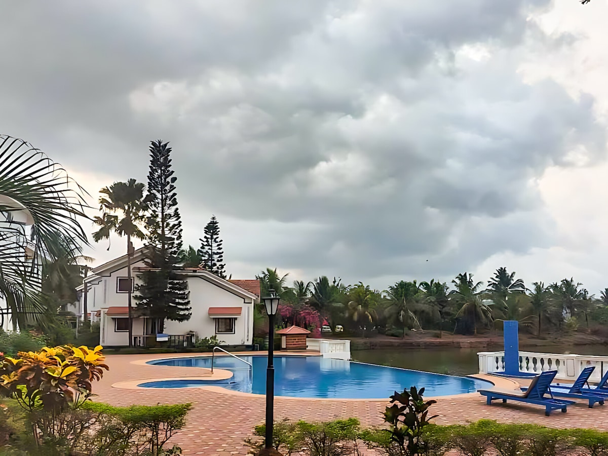 Luxury Lakeside 2BHK Villa | Near Baga Beach