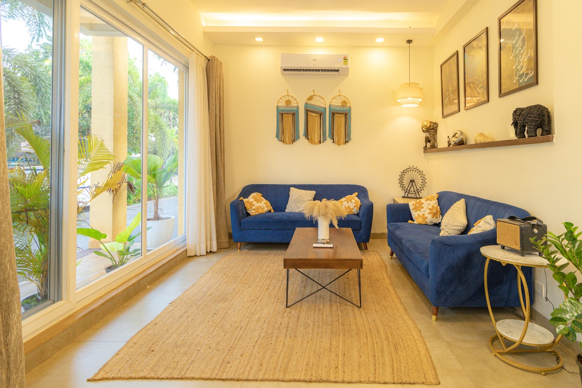 3BHK Villa Anjuna | Private Plunge Pool & Bathtub