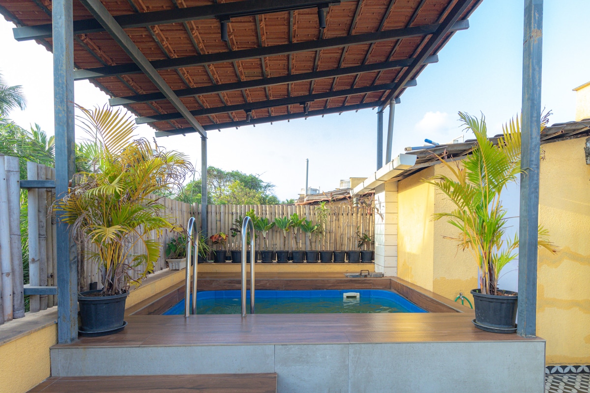 3BHK Villa Anjuna | Private Plunge Pool & Bathtub