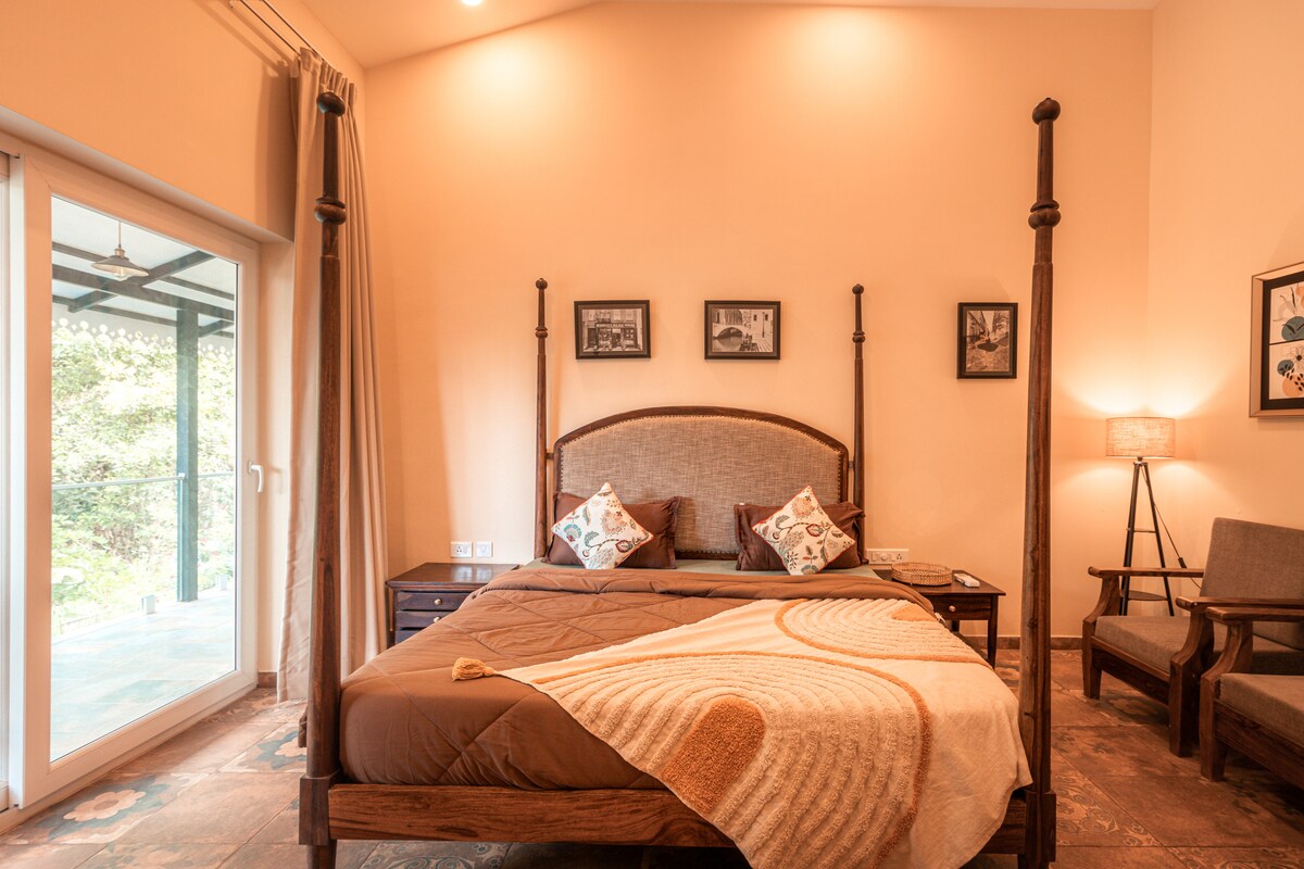 Luxe 3 BHK Forest Villa | Pvt Pool | 2 Living Room